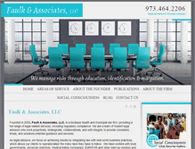 Tablet Screenshot of faulk-associates.com